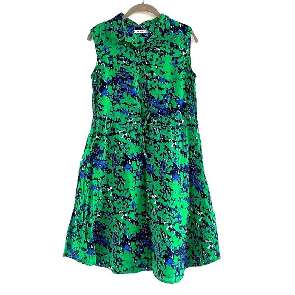 Nué Notes Green Print Koda Cotton Dress - Picture 3 of 12